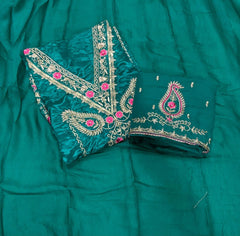 Fancy Glass Organza Suit Set with Heavy Zari Thread & Sequins Work - Yanchi