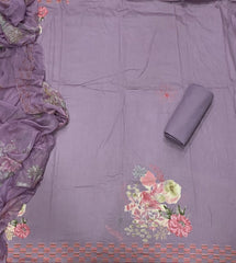 Fancy Jaam Satin Print Suit Set - Yanchi