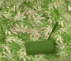 Fancy Musleen Suit Set (Real Mirror Work) - Yanchi