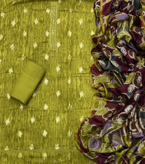 Fancy Musleen Suit Set with nack sequence work - Yanchi