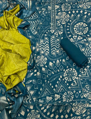 Fancy Musleen Suit Set with nack sequence work - Yanchi