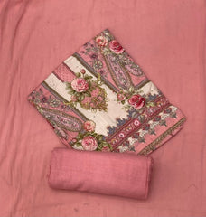 Fancy Muslin Suit Set with Heavy Cutdana Work - Yanchi