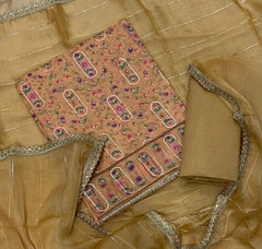 Fancy Ozan Positon Silk Suit Set with Zari & Sequins Work - Yanchi