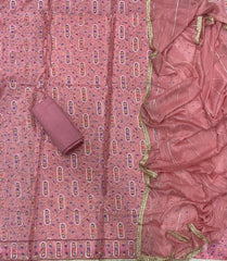 Fancy Ozan Positon Silk Suit Set with Zari & Sequins Work - Yanchi