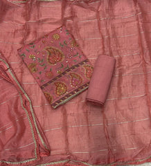 Fancy Ozan Positon Silk Suit Set with Zari & Sequins Work - Yanchi