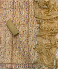 Fancy Ozan Positon Silk Suit Set with Zari & Sequins Work - Yanchi