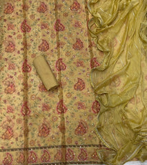 Fancy Ozan Positon Silk Suit Set with Zari & Sequins Work - Yanchi