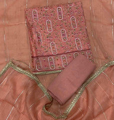 Fancy Ozan Positon Silk Suit Set with Zari & Sequins Work - Yanchi