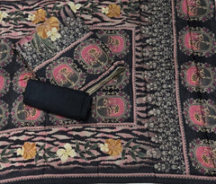 Fancy Premium Digital Print Muslin Suit Set with Zari Work - Yanchi