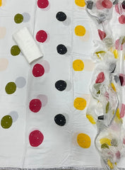 Fancy Pure Cotton Suit Set with Stone work - Yanchi