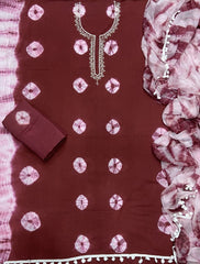 Fancy Pure Cotton Suit Set with Stone work - Yanchi