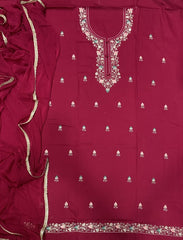 Fancy Pure Jaam suit set with Thread work ￼ - Yanchi