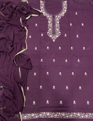 Fancy Pure Jaam suit set with Thread work ￼ - Yanchi