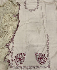 Fancy Pure Jaam suit set with Thread work - Yanchi