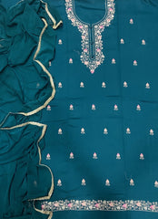 Fancy Pure Jaam suit set with Thread work ￼ - Yanchi