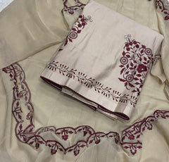 Fancy Pure Jaam suit set with Thread work - Yanchi