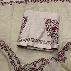 Fancy Pure Jaam suit set with Thread work - Yanchi