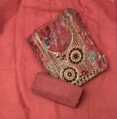Fancy Shimmer Silk Suit Set with Heavy Zari Thread Work - Yanchi