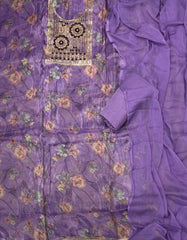 Fancy Shimmer Silk Suit Set with Heavy Zari Thread Work - Yanchi