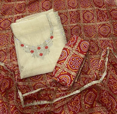 Fancy Shimmer Suit Set with Bits & Sequins Work - Yanchi