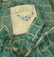 Fancy Shimmer Suit Set with Bits & Sequins Work - Yanchi