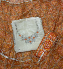 Fancy Shimmer Suit Set with Bits & Sequins Work - Yanchi
