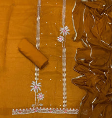 Fancy Shimmer Suit Set with Sequins & Zari Work - Yanchi