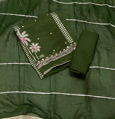 Fancy Shimmer Suit Set with Sequins & Zari Work - Yanchi