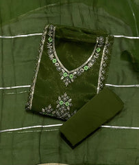 Fancy Shimmer Suit Set with Zari & Sequins Work - Yanchi