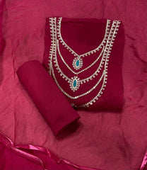 Fancy Shimmer Suit Set with Zari & Sequins Work - Yanchi