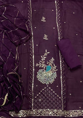 Fancy Shimmer Suit Set with Zari & Sequins Work - Yanchi