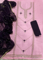 Fancy Shimmer Suit Set with Zari & Sequins Work - Yanchi