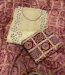 Fancy Shimmer Suit Set with Zari & Sequins Work - Yanchi