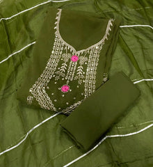 Fancy Shimmer Suit Set with Zari & Sequins Work - Yanchi