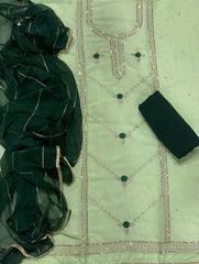 Fancy Shimmer Suit Set with Zari & Sequins Work - Yanchi