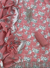 Fancy Thread Embroidery Work Pure Cotton Suit Set - Yanchi