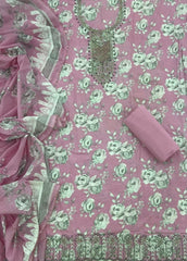 Fancy Thread Embroidery Work Pure Cotton Suit Set - Yanchi