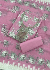 Fancy Thread Embroidery Work Pure Cotton Suit Set - Yanchi