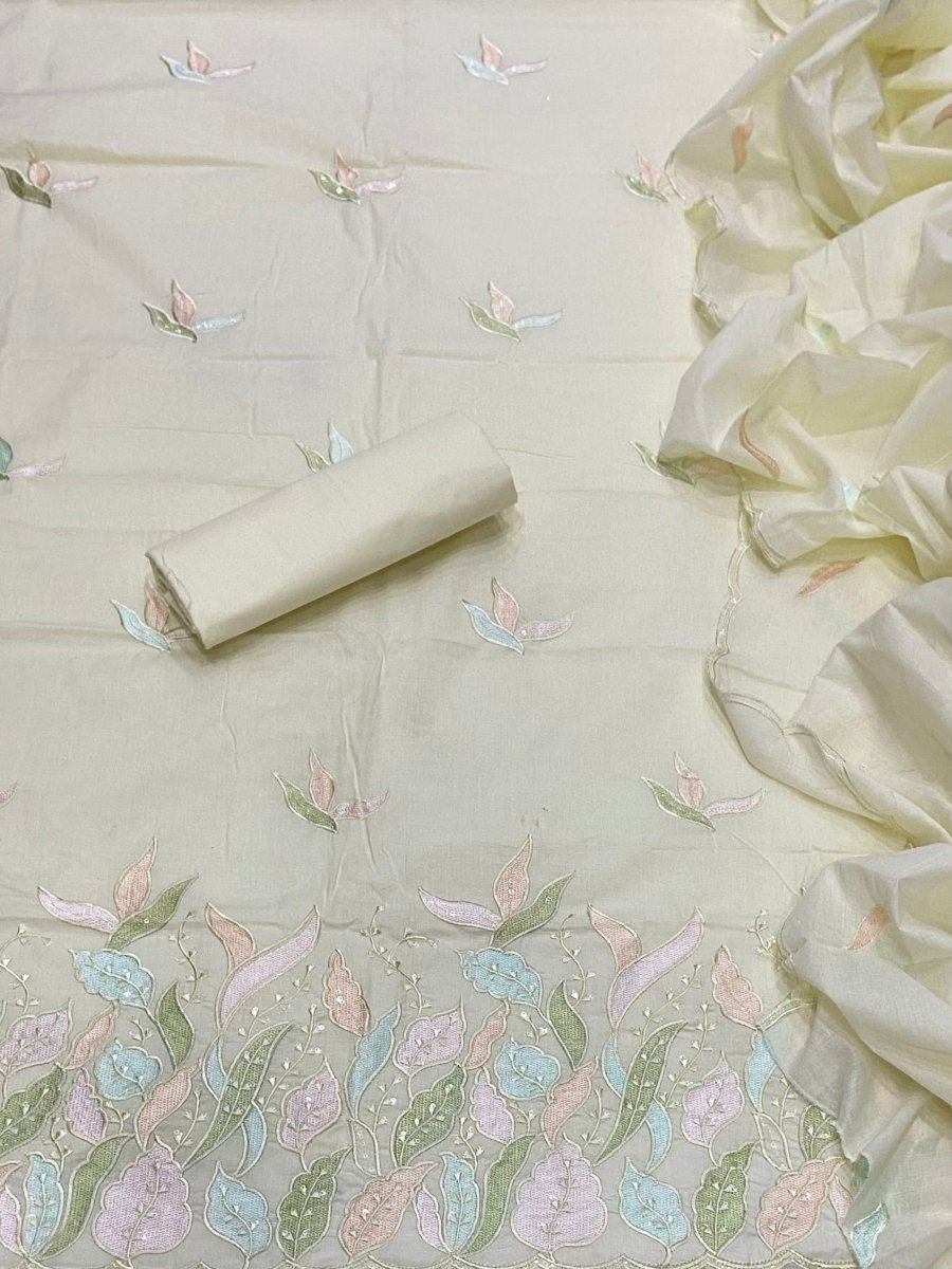 Fancy Weaves Pure Cotton Suit Set - Yanchi