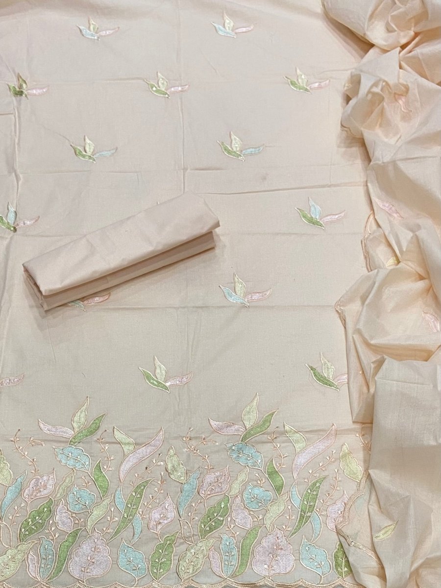 Fancy Weaves Pure Cotton Suit Set - Yanchi