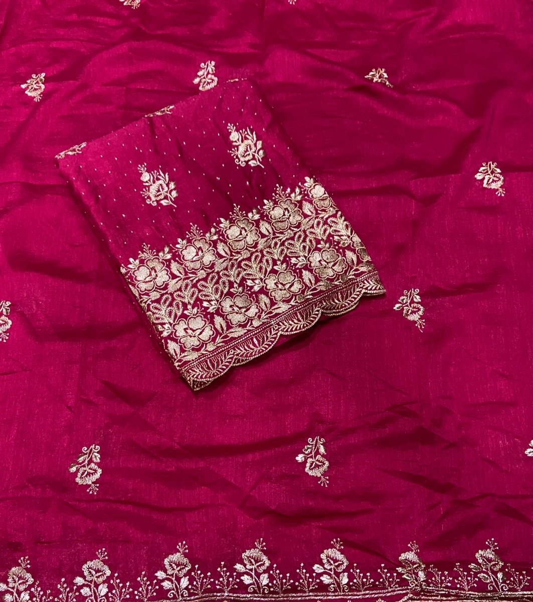 Fancy Zomato Suit Set with Heavy Zari Thread Work - Yanchi