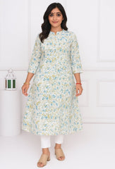 Fine Pure Cotton Print Kurti - Yanchi