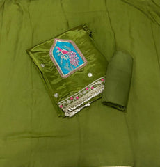 Glass Organza Suit Set with Sequins & Thread Work - Yanchi