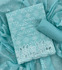 Graceful Cotton Chikankari Suit Set DN1 - Yanchi