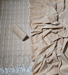 Graceful Cotton Chikankari Suit Set DN10 - Yanchi