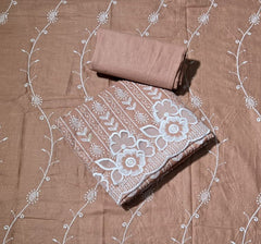 Graceful Cotton Chikankari Suit Set DN10 - Yanchi
