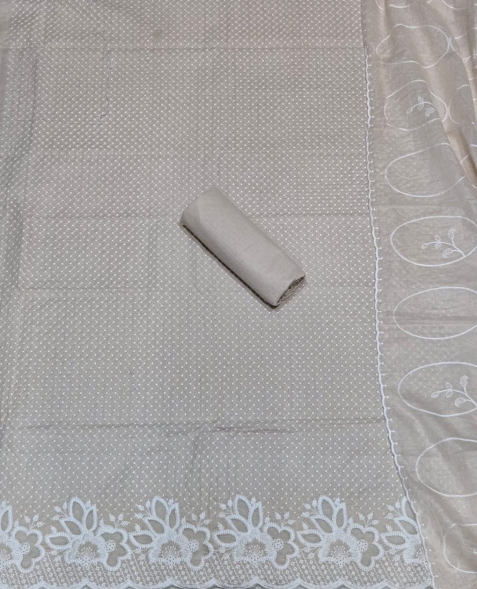 Graceful Cotton Chikankari Suit Set DN12 - Yanchi
