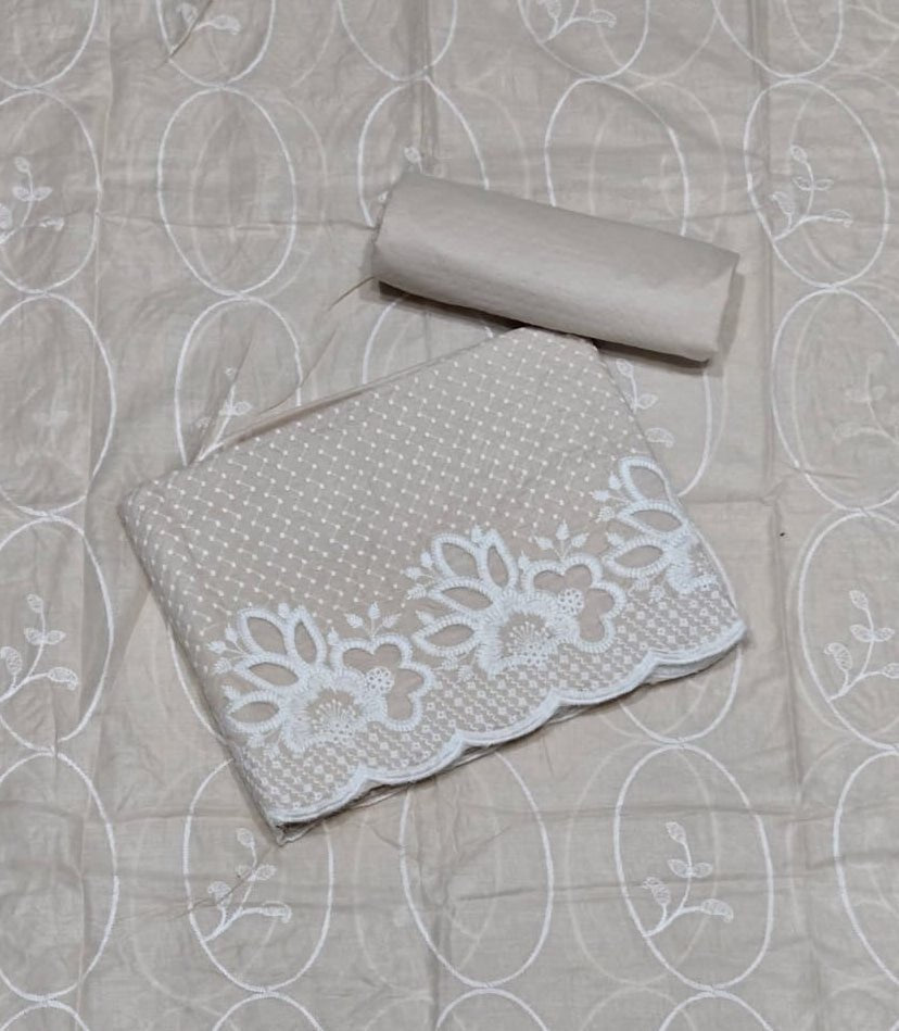 Graceful Cotton Chikankari Suit Set DN12 - Yanchi