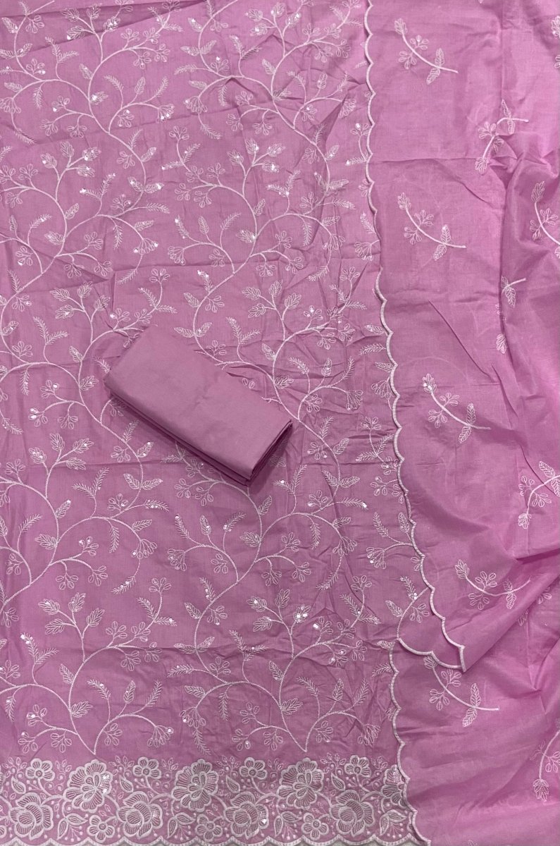 Graceful Cotton Chikankari Suit Set DN14 - Yanchi
