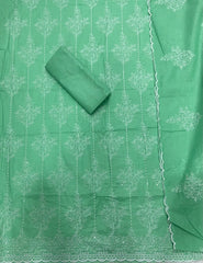 Graceful Cotton Chikankari Suit Set DN14 - Yanchi